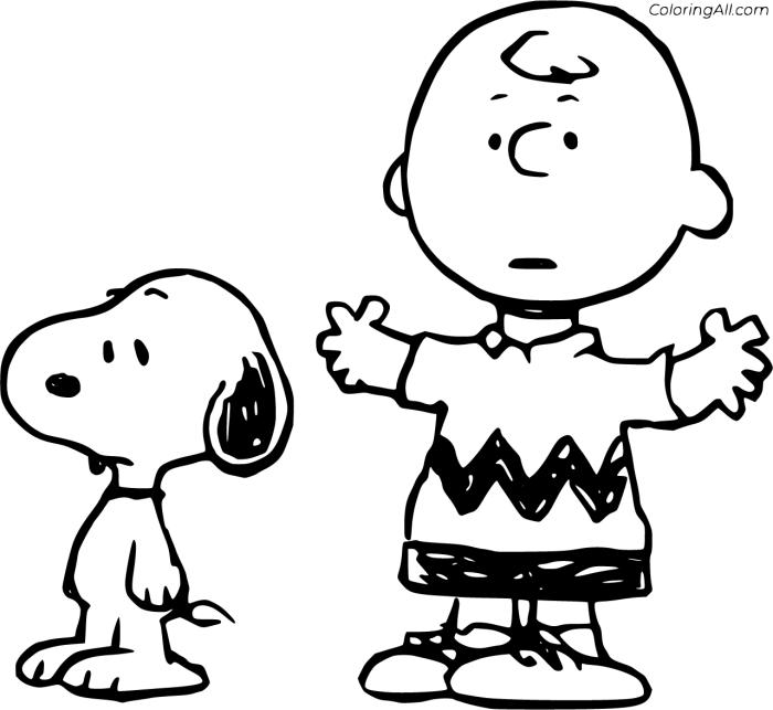 Charlie brown coloring book pages