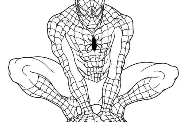 Spider man coloring book