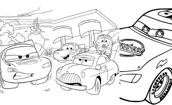 Lightning mcqueen coloring book pages